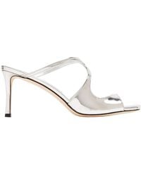 Jimmy Choo - Square Open Toe Heeled Sandals - Lyst