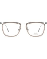 ZEGNA - Square Frame Glasses - Lyst