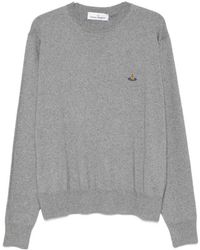 Vivienne Westwood - Orb Embroidered Crewneck Jumper - Lyst