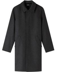 A.P.C. - Welt-Pocket Wool-Blend Coat - Lyst