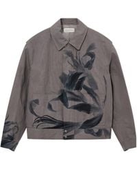 Dries Van Noten - Printed Long-Sleeve Casual Jacket - Lyst
