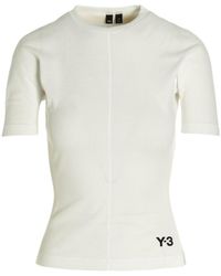 Y-3 - Short-Sleeved Crewneck Top - Lyst