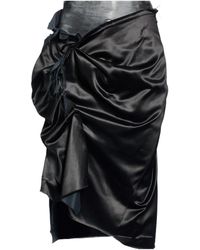 Maison Margiela - Minimalist Satin Pencil Skirt - Lyst