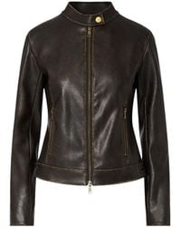 Liu Jo - Zip-Up Biker Jacket - Lyst