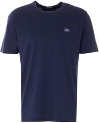 C.P. Company - Logo Label Crewneck T-Shirt - Lyst