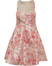 Philosophy Di Lorenzo Serafini - Floral-Print Flared Minidress - Lyst