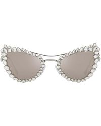 Swarovski - Crystal Embellished Sunglasses - Lyst