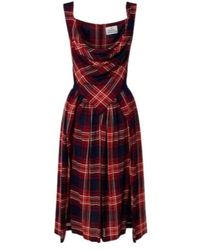 Vivienne Westwood - Sunday Tartan Draped Bustier Dress - Lyst