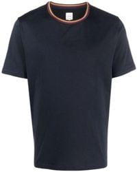 Paul Smith - Artist Stripe Collar T-Shirt - Lyst