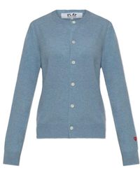 COMME DES GARÇONS PLAY - Wool Cardigan - Lyst