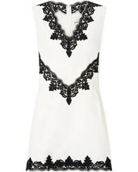 Jonathan Simkhai - Minna Lace-Trim Mini Dress - Lyst