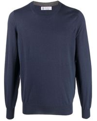 Brunello Cucinelli - Crewneck Knitted Jumper - Lyst