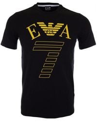 EA7 - Logo Printed T-Shirt - Lyst