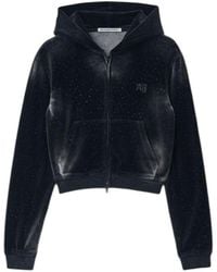 Alexander Wang - Clear Bead Hotfix Hoodie - Lyst
