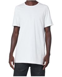 Rick Owens - Short Sleeved Draped Hem T-Shirt - Lyst