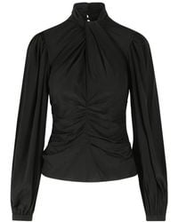 Isabel Marant - Depsona Ruched High-Neck Top - Lyst