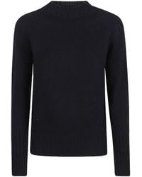 Drumohr - Raglan-Sleeve Ribbed-Hem Sweater - Lyst