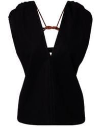 Plan C - Cotton Crêpe Top - Lyst