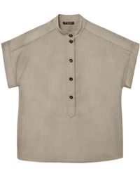Loro Piana - Short-Sleeved Buttoned Top - Lyst