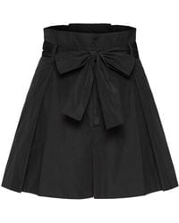 RED Valentino - High Waist Bow Shorts - Lyst