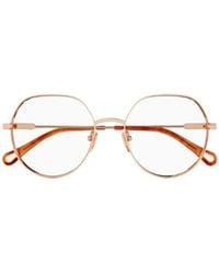 Chloé - Chloé Eyewear Round-Frame Glasses - Lyst