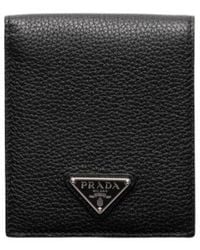 Prada - Triangle-Logo Wallet - Lyst
