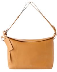 Furla - Large Leather Shoulder Bag - Lyst