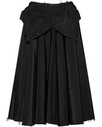 Maison Margiela - High Waist Pleated A-Line Skirt - Lyst