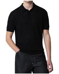 Roberto Collina - Perforated-Knit Polo Shirt - Lyst