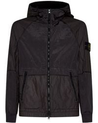 Stone Island - Zip Up Hooded Jacket - Lyst