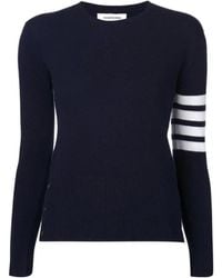 Thom Browne - 4-Bar Crewneck Jumper - Lyst