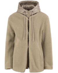 Herno - Hooded Teddy-Effect Jacket - Lyst