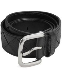 Bottega Veneta - Intrecciato Taurillon Belt - Lyst