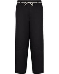 Emporio Armani - Solid-Color Casual Trousers - Lyst