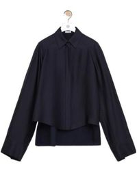 Loewe - Long Sleeved Cape Shirt - Lyst
