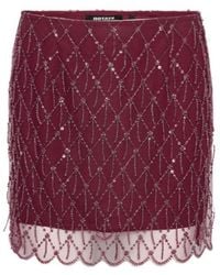 ROTATE BIRGER CHRISTENSEN - Sequins Mini Skirt Dark - Lyst