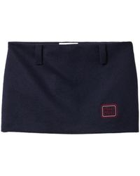 Miu Miu - Logo-Detailed Mini Skirt - Lyst