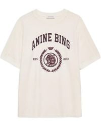 Anine Bing - Crest Logo T-Shirt - Lyst