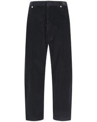 Prada - Triangle Logo Corduroy Trousers - Lyst