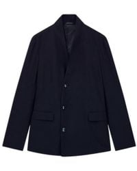 Giorgio Armani - Collarless Single-Breasted Jacket - Lyst