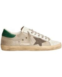 Golden Goose - Super-Star Lace-Up Sneakers - Lyst