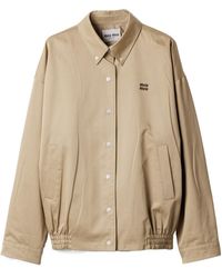 Miu Miu - Chino Cloth Blouson Jacket - Lyst