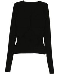 Rick Owens - Fitted Panelled Long Sleeve Top - Lyst