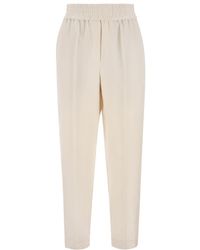 Brunello Cucinelli - Straight Leg Trousers - Lyst