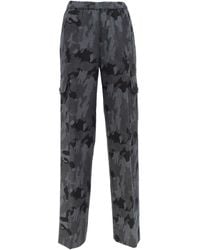 Aspesi - Camouflage Cargo Trousers - Lyst