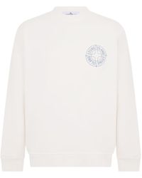 Stone Island - Logo Crew Neck Sweatshirt - Lyst