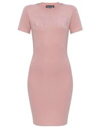 Versace - Jeans Couture Logo T-Shirt Dress - Lyst