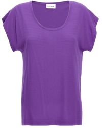 P.A.R.O.S.H. - T-Shirt With Round Neck And Short Sleeves - Lyst
