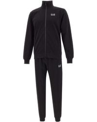 EA7 - Logo-Print Tracksuit - Lyst