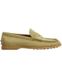 Tod's - Logo Embossed Slip-On Loafers - Lyst